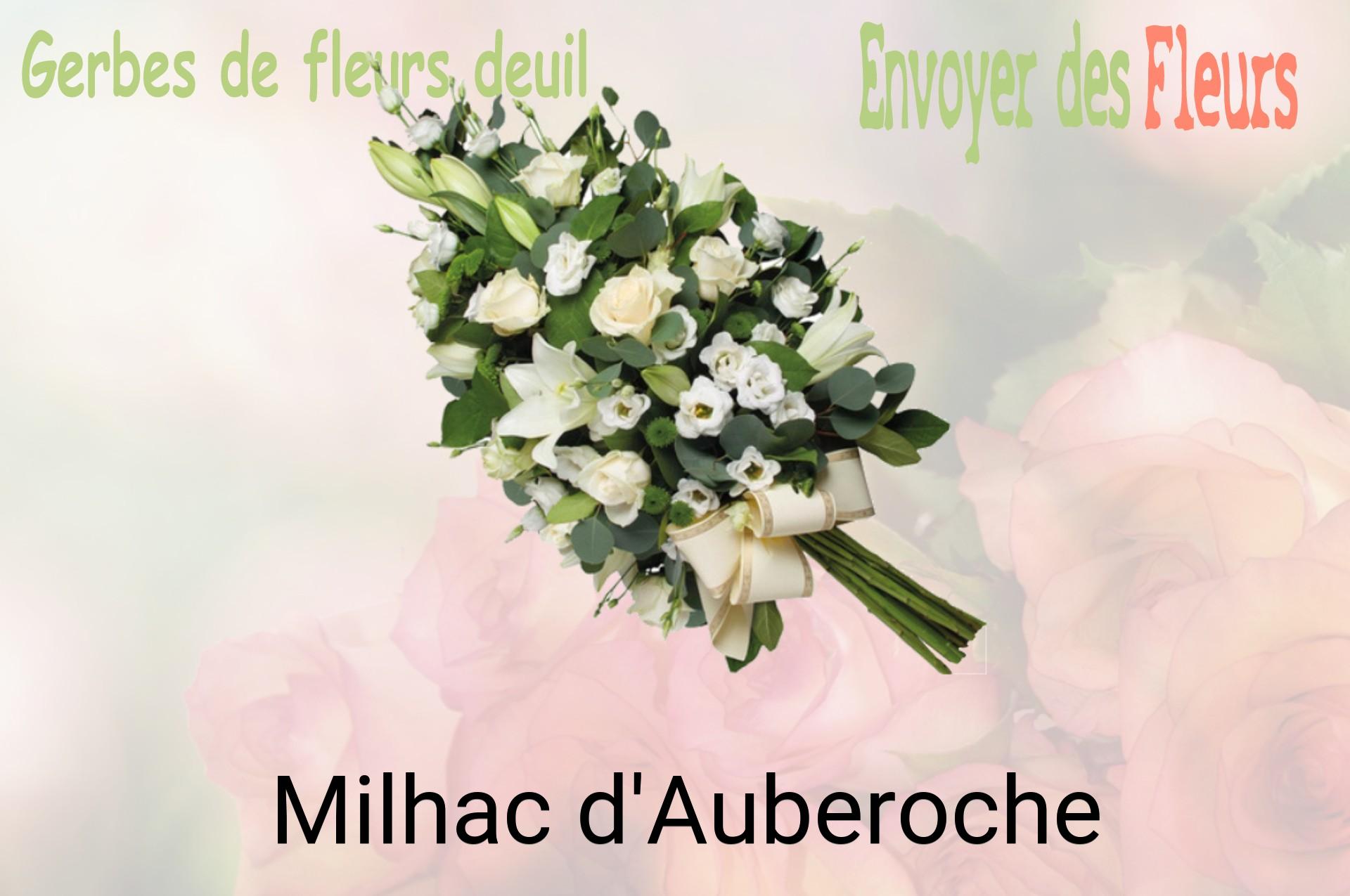 Gerbe de fleurs de deuil livrée à Milhac-d'Auberoche